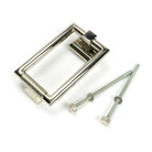 Polished Nickel Brompton Door Knocker | From The Anvil - Bolt-Through Door Knockers - From The Anvil - Yester Home