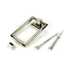 Polished Nickel Brompton Door Knocker | From The Anvil-Bolt-Through Door Knockers-Yester Home
