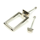 Polished Nickel Brompton Door Knocker | From The Anvil-Bolt-Through Door Knockers-Yester Home