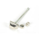 Polished Nickel Brompton Door Knocker | From The Anvil-Bolt-Through Door Knockers-Yester Home