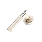 Polished Nickel Brompton Lever on Rose Set (Plain) | From The Anvil - Concealed - From The Anvil - Yester Home