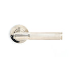 Polished Nickel Brompton Lever on Rose Set (Plain) - Unsprung | From The Anvil - Concealed - From The Anvil - Yester Home