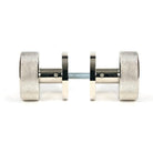 Polished Nickel Brompton Mortice/Rim Knob Set (Beehive) | From The Anvil-Mortice Knobs-Yester Home
