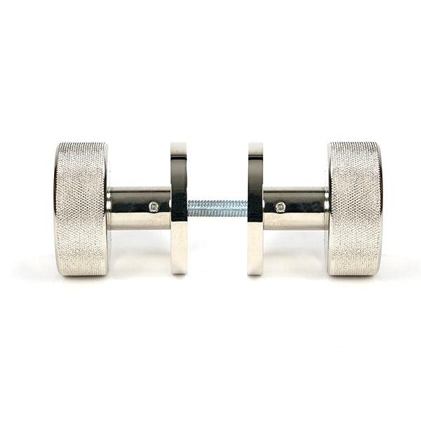 Polished Nickel Brompton Mortice/Rim Knob Set (Beehive) | From The Anvil