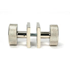 Polished Nickel Brompton Mortice/Rim Knob Set (Square) | From The Anvil-Mortice Knobs-Yester Home