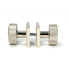 Polished Nickel Brompton Mortice/Rim Knob Set (Square) | From The Anvil - Mortice Knobs - From The Anvil - Yester Home