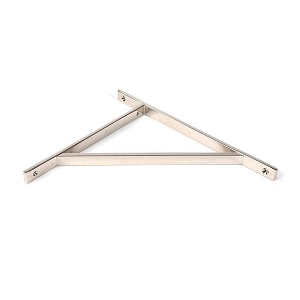 Polished Nickel Chalfont Shelf Bracket (314mm x 250mm) | From The Anvil-Shelf Brackets-Yester Home