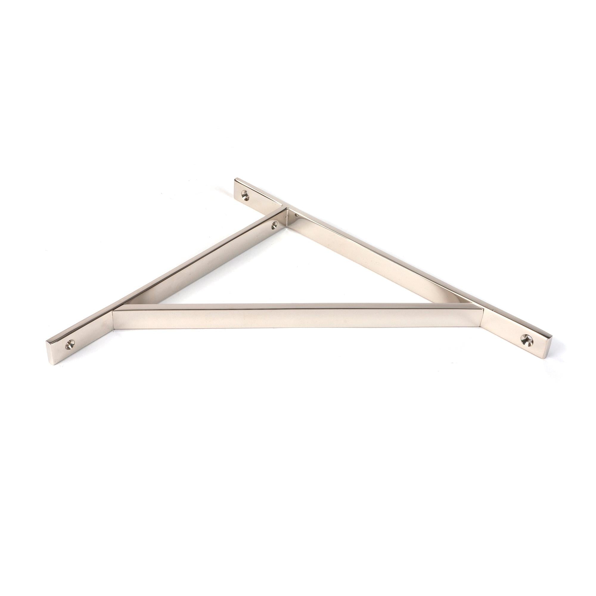 Polished Nickel Chalfont Shelf Bracket (314mm x 250mm) | From The Anvil - Shelf Brackets - From The Anvil - Yester Home