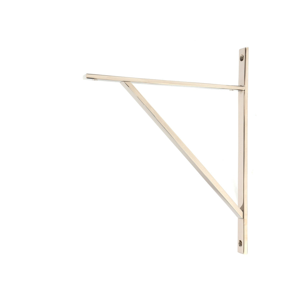 Polished Nickel Chalfont Shelf Bracket (314mm x 250mm) | From The Anvil