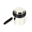 Polished Nickel Floor Mounted Door Stop | From The Anvil - Door Stops - From The Anvil - Yester Home