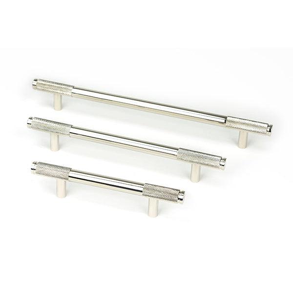 Polished Nickel Half Brompton Pull Handle - Large | From The Anvil-Pull Handles-Yester Home