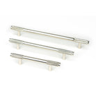 Polished Nickel Half Brompton Pull Handle - Medium | From The Anvil-Pull Handles-Yester Home