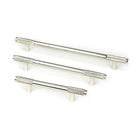 Polished Nickel Half Brompton Pull Handle - Small | From The Anvil-Pull Handles-Yester Home
