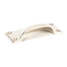 Polished Nickel Hammered Art Deco Drawer Pull | From The Anvil - Drawer Pulls - From The Anvil - Yester Home