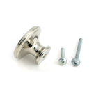 Polished Nickel Hammered Cabinet Knob - Large - Cabinet Knobs - From The Anvil - Yester Home