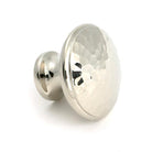 Polished Nickel Hammered Cabinet Knob - Large - Cabinet Knobs - From The Anvil - Yester Home