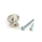Polished Nickel Hammered Cabinet Knob - Medium - Cabinet Knobs - From The Anvil - Yester Home