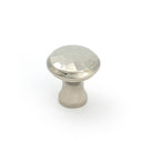 Polished Nickel Hammered Cabinet Knob - Small - Cabinet Knobs - From The Anvil - Yester Home