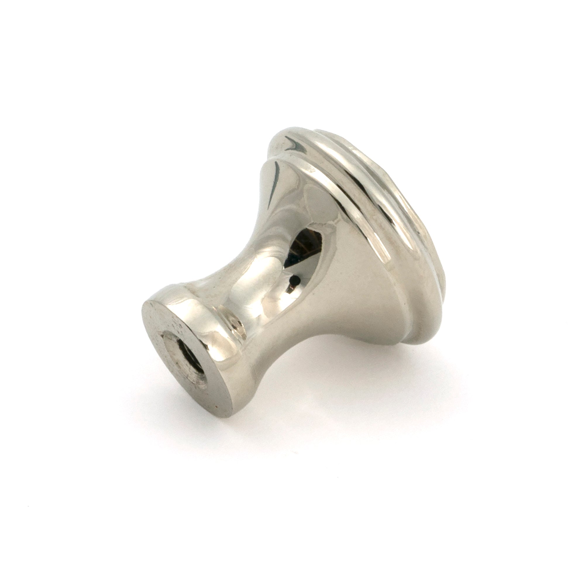 Polished Nickel Hammered Cabinet Knob - Small - Cabinet Knobs - From The Anvil - Yester Home