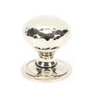 Polished Nickel Hammered Mushroom Cabinet Knob 32mm | From The Anvil - Cabinet Knobs - From The Anvil - Yester Home