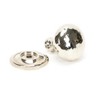 Polished Nickel Hammered Mushroom Cabinet Knob 32mm | From The Anvil - Cabinet Knobs - From The Anvil - Yester Home