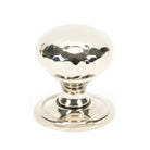 Polished Nickel Hammered Mushroom Cabinet Knob 32mm | From The Anvil-Cabinet Knobs-Yester Home
