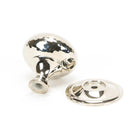 Polished Nickel Hammered Mushroom Cabinet Knob 38mm | From The Anvil - Cabinet Knobs - From The Anvil - Yester Home
