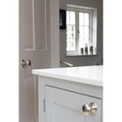 Polished Nickel Hammered Mushroom Mortice/Rim Knob Set | From The Anvil-Mortice Knobs-Yester Home