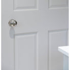 Polished Nickel Hammered Mushroom Mortice/Rim Knob Set | From The Anvil-Mortice Knobs-Yester Home