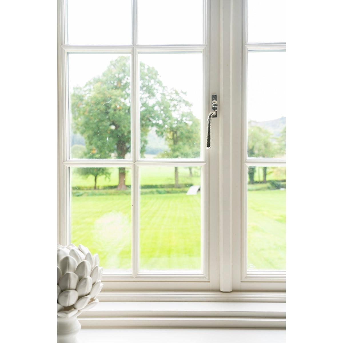 Polished Nickel Hammered Newbury Espag - LH | From The Anvil-Espag. Fasteners-Yester Home