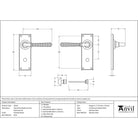 Polished Nickel Hammered Newbury Lever Bathroom Set | From The Anvil - Lever Bathroom - From The Anvil - Yester Home