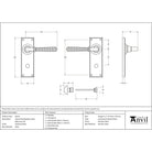 Polished Nickel Hammered Newbury Lever Bathroom Set | From The Anvil-Lever Bathroom-Yester Home