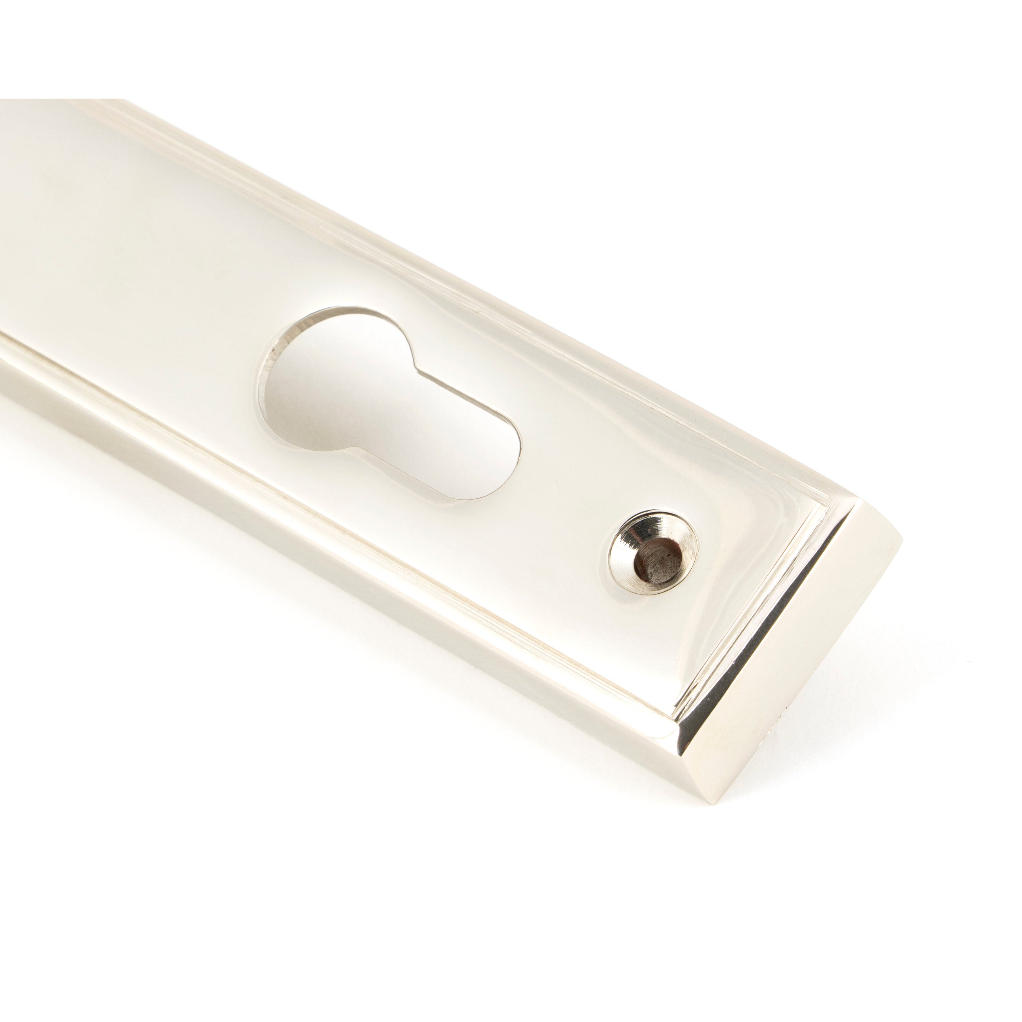 Polished Nickel Hammered Newbury Slimline Espag. Lock Set | From The Anvil-Espagnolette-Yester Home