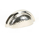 Polished Nickel Hammered Regency Concealed Drawer Pull | From The Anvil-Drawer Pulls-Yester Home