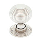 Polished Nickel Heavy Beehive Mortice/Rim Knob Set | From The Anvil - Mortice Knobs - From The Anvil - Yester Home