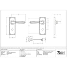 Polished Nickel Hinton Lever Bathroom Set | From The Anvil-Lever Bathroom-Yester Home