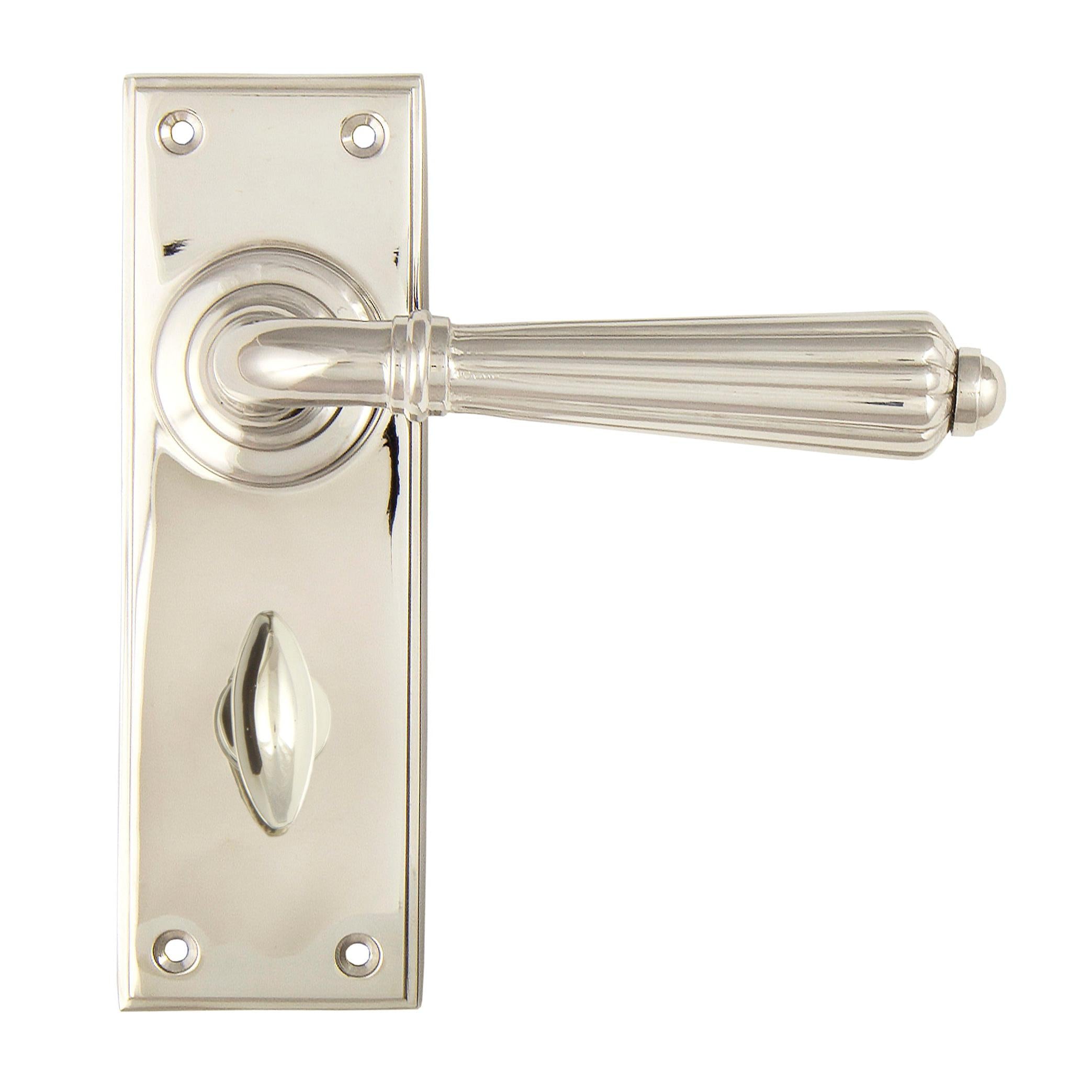 Polished Nickel Hinton Lever Bathroom Set | From The Anvil - Lever Bathroom - From The Anvil - Yester Home
