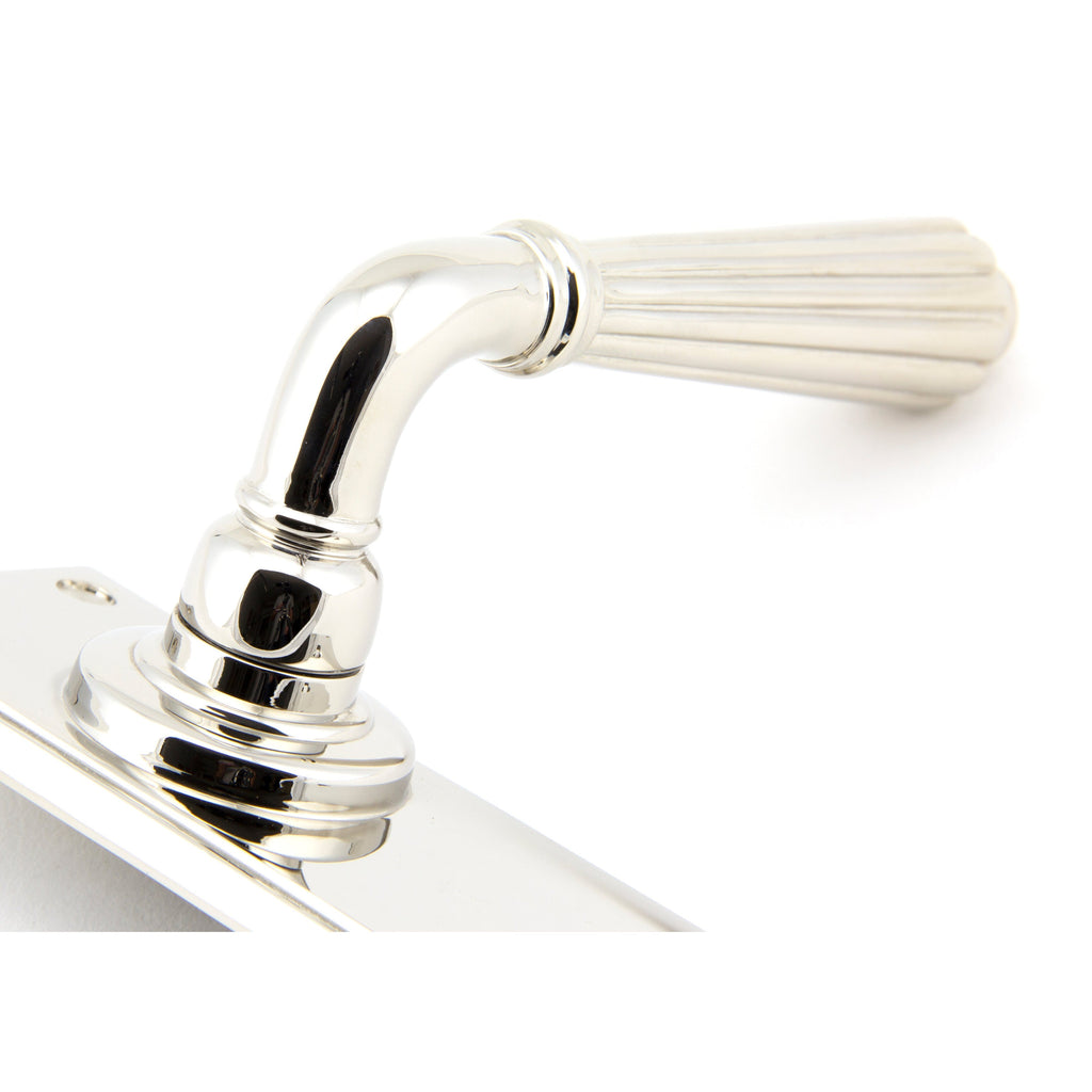 Polished Nickel Hinton Lever Latch Set | From The Anvil-Lever Latch-Yester Home