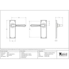 Polished Nickel Hinton Lever Latch Set | From The Anvil-Lever Latch-Yester Home