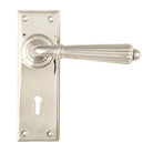 Polished Nickel Hinton Lever Lock Set | From The Anvil - Lever Lock - From The Anvil - Yester Home