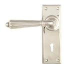 Polished Nickel Hinton Lever Lock Set | From The Anvil-Lever Lock-Yester Home