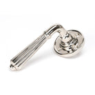 Polished Nickel Hinton Lever on Rose Set - Unsprung | From The Anvil - Lever on Rose - From The Anvil - Yester Home