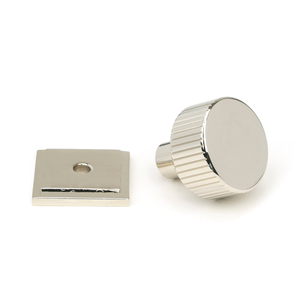 Polished Nickel Judd Cabinet Knob - 25mm (Plain) | From The Anvil-Cabinet Knobs-Yester Home