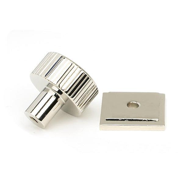 Polished Nickel Judd Cabinet Knob - 25mm (Plain) | From The Anvil-Cabinet Knobs-Yester Home