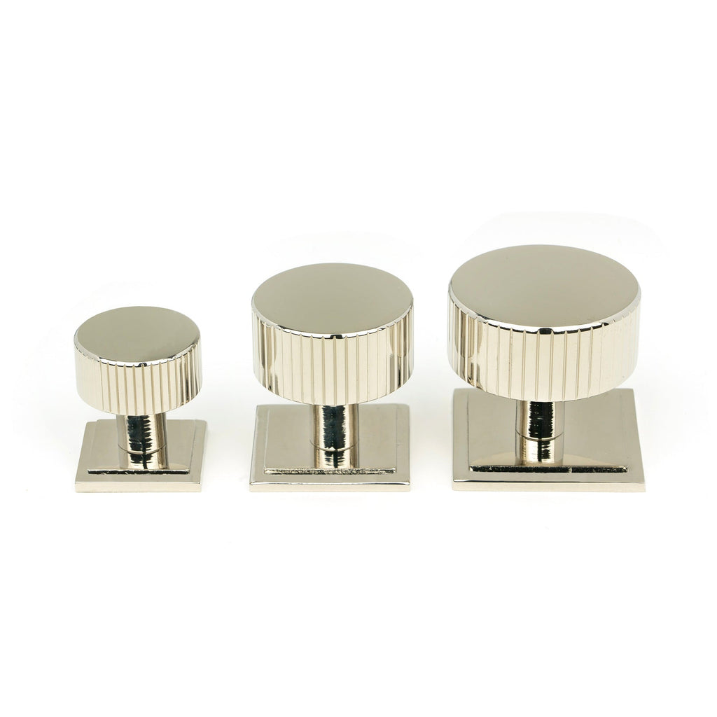 Polished Nickel Judd Cabinet Knob - 25mm (Plain) | From The Anvil-Cabinet Knobs-Yester Home