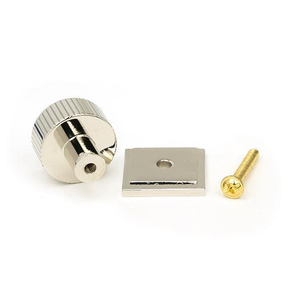 Polished Nickel Judd Cabinet Knob - 25mm (Square) | From The Anvil-Cabinet Knobs-Yester Home