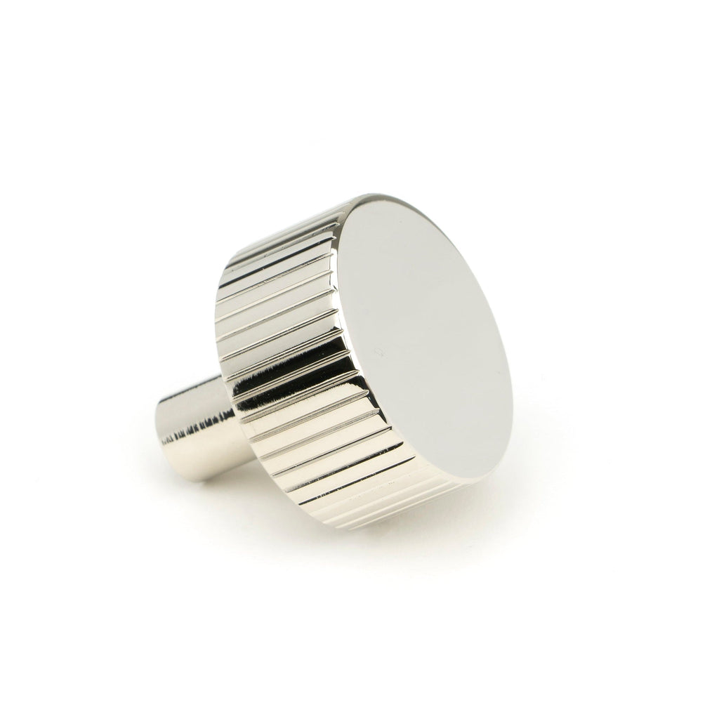 Polished Nickel Judd Cabinet Knob - 32mm (No rose) | From The Anvil-Cabinet Knobs-Yester Home