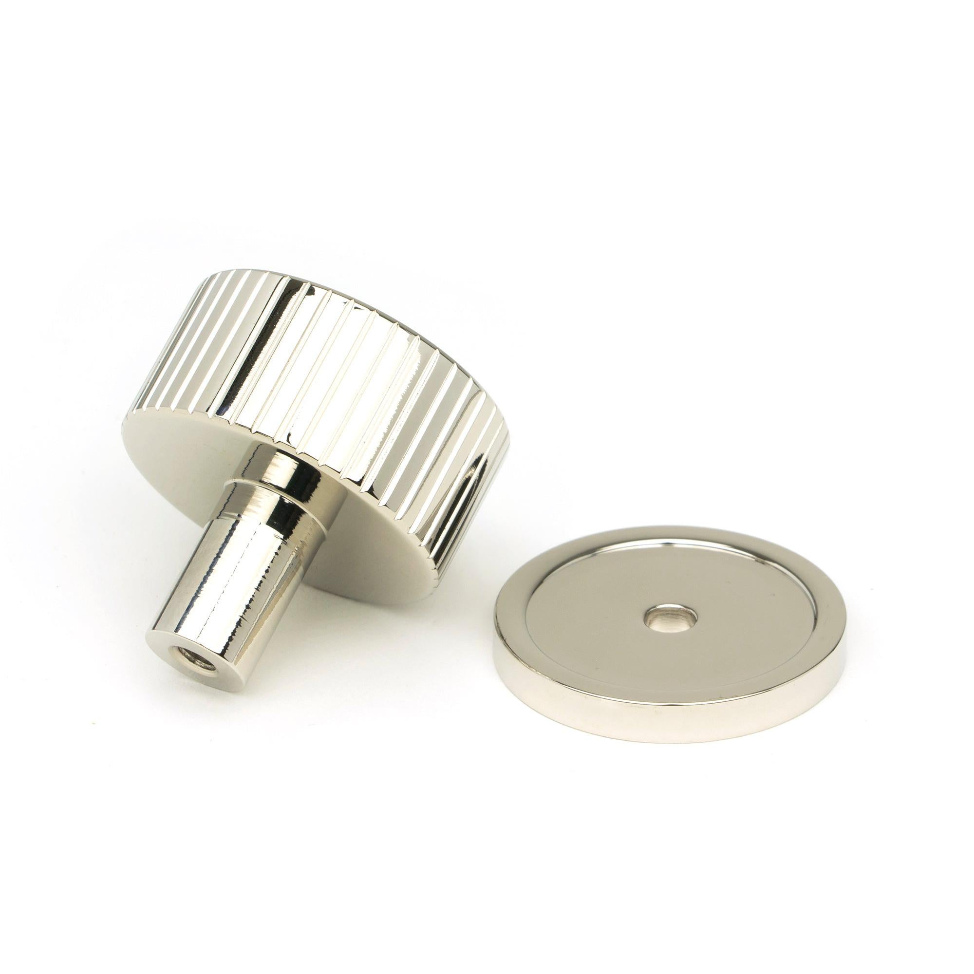 Polished Nickel Judd Cabinet Knob - 32mm (Plain) | From The Anvil - Cabinet Knobs - From The Anvil - Yester Home