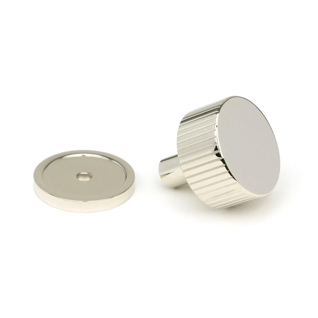 Polished Nickel Judd Cabinet Knob - 32mm (Plain) | From The Anvil-Cabinet Knobs-Yester Home