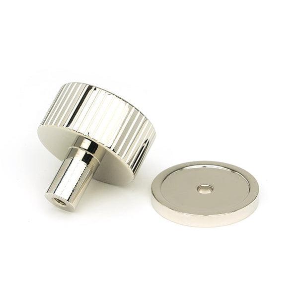 Polished Nickel Judd Cabinet Knob - 32mm (Plain) | From The Anvil-Cabinet Knobs-Yester Home